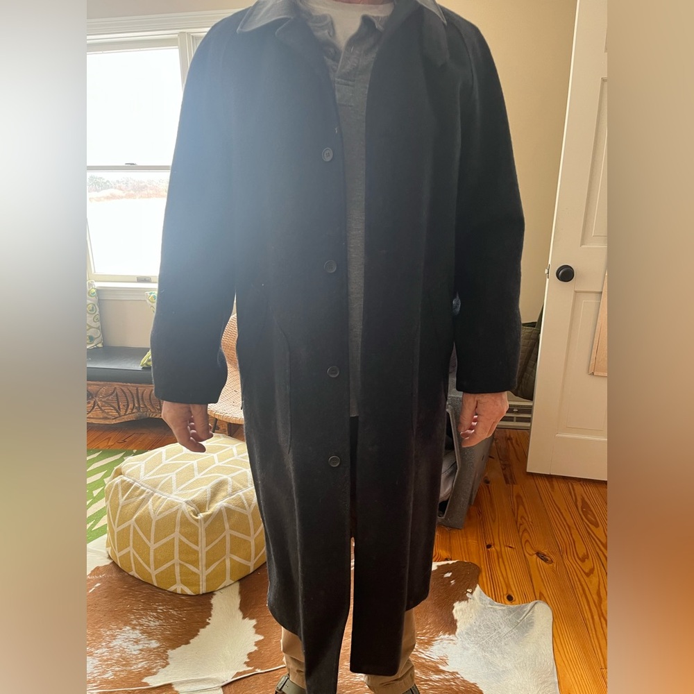 Men's Black Overcoat